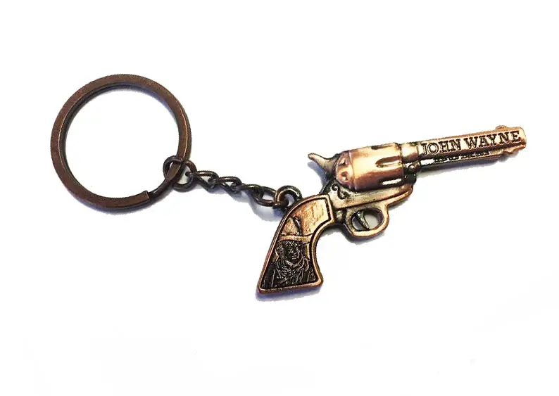 John Wayne Keychain - Copper Pistol