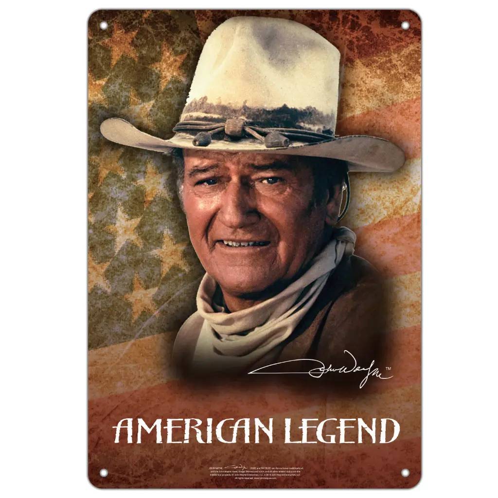 John Wayne Metal Sign - American Legend