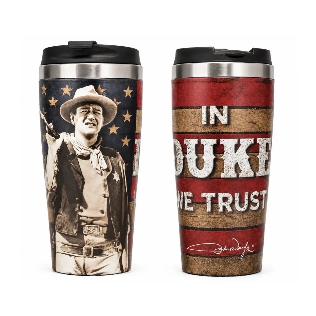 [JW5710] John Wayne Thermos - In Duke We Trust