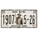 John Wayne License Plate - 1907