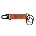 John Wayne Leather Keychain - Belt Clip