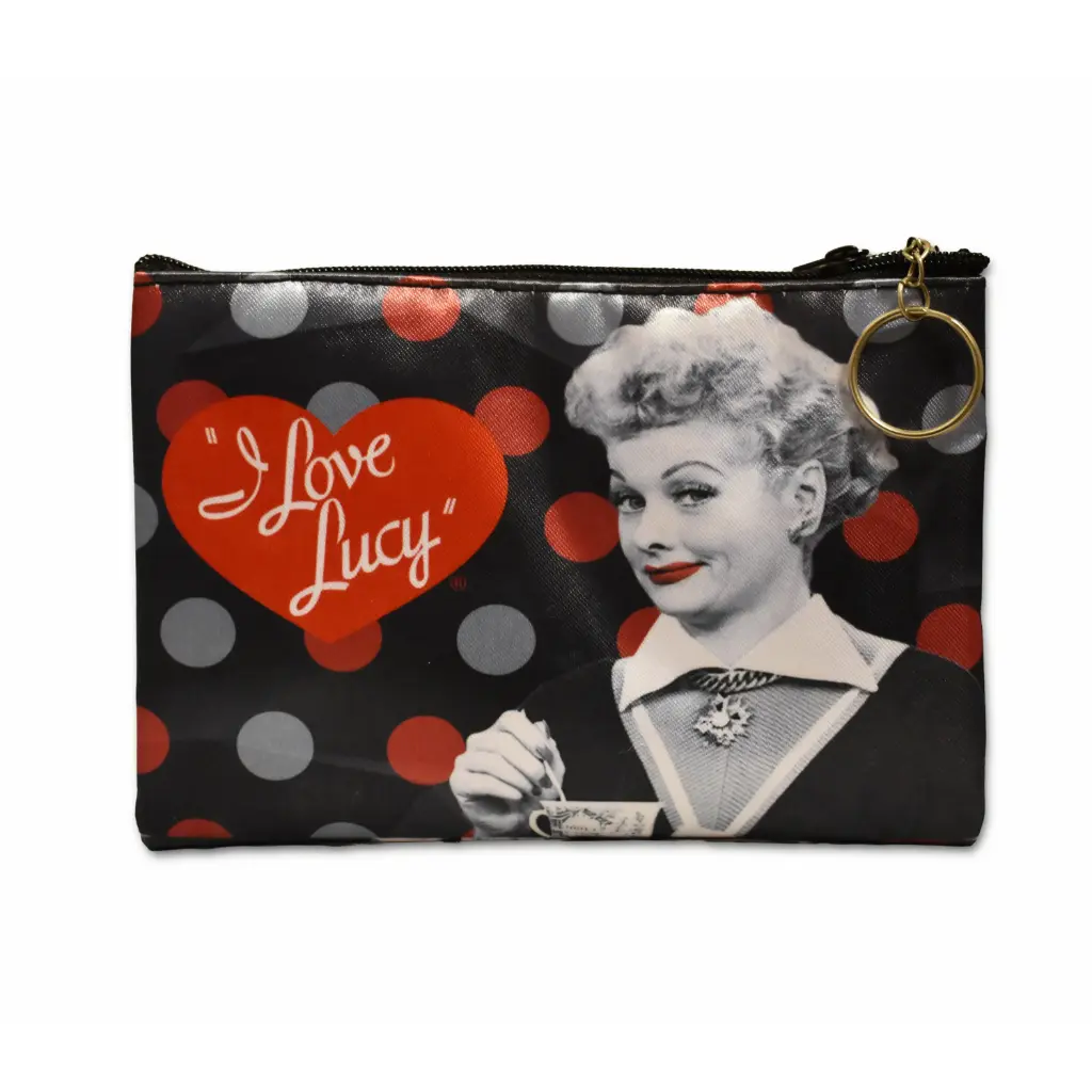 Lucy Makeup Bag - Blk & Red