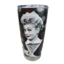 Lucy Thermos - Blk & Red Metallic