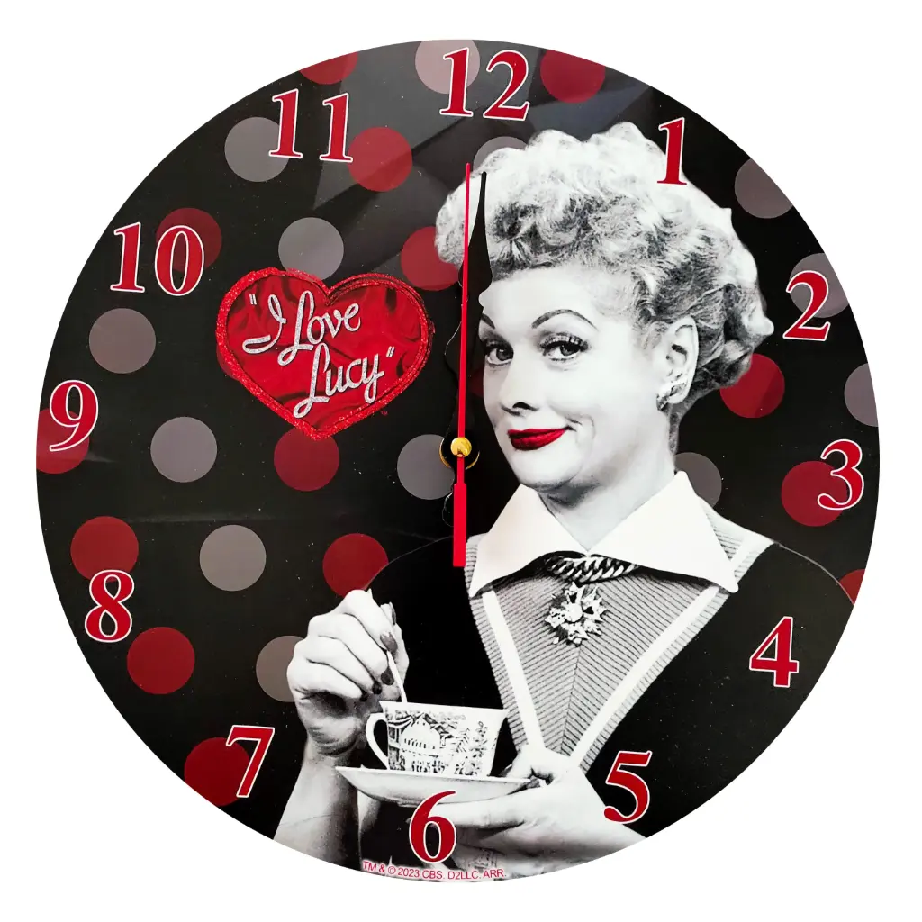 Lucy Clock - Polka Dots