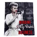 Lucy Throw Blanket - Minding My Own Business