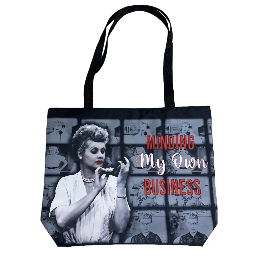 [L6649] Lucy Tote Bag - Minding My Own Business