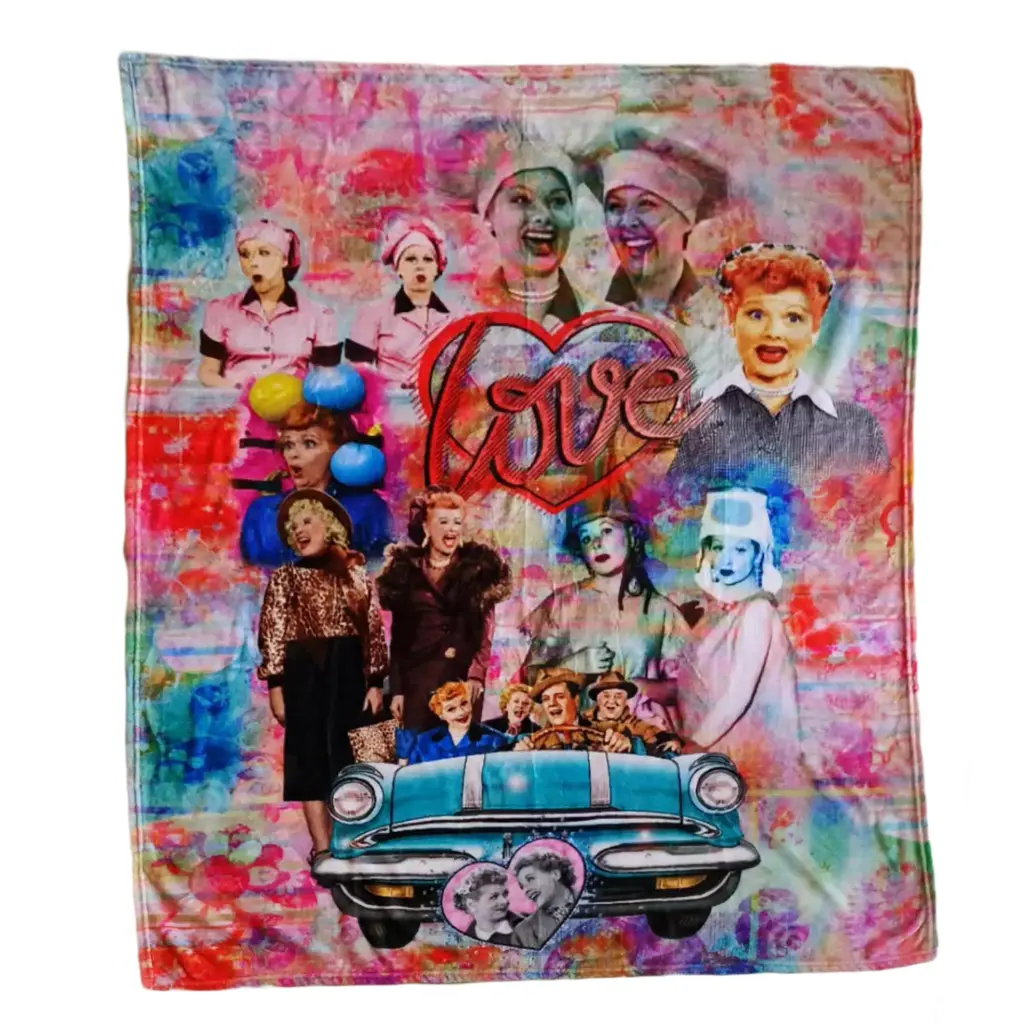 Lucy Throw Blanket - Color Collage