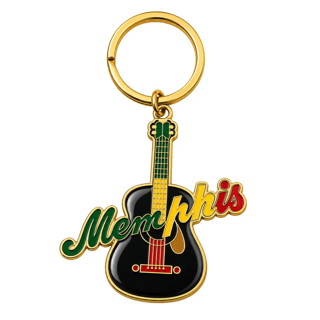 [M3034] Memphis Keychain - Guitar