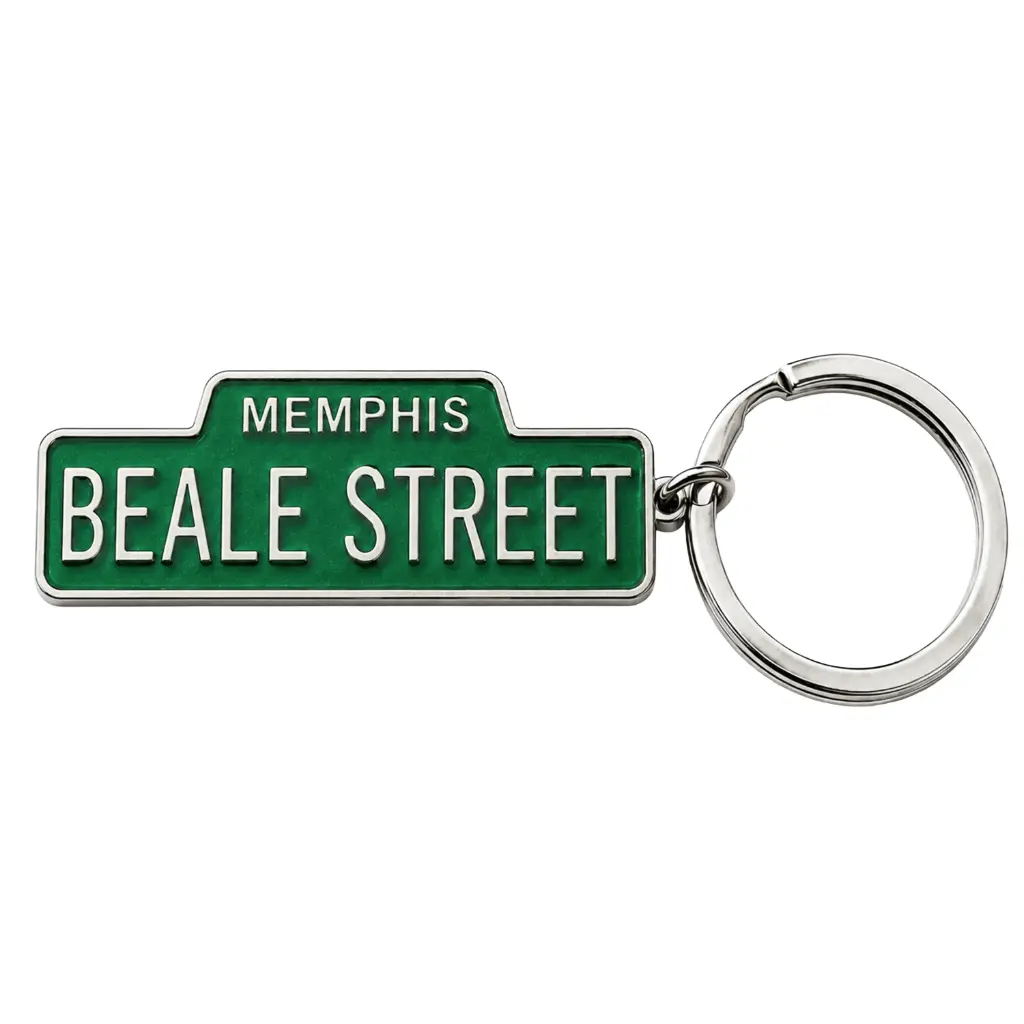 [M3047] Memphis Keychain - Beale St Sign