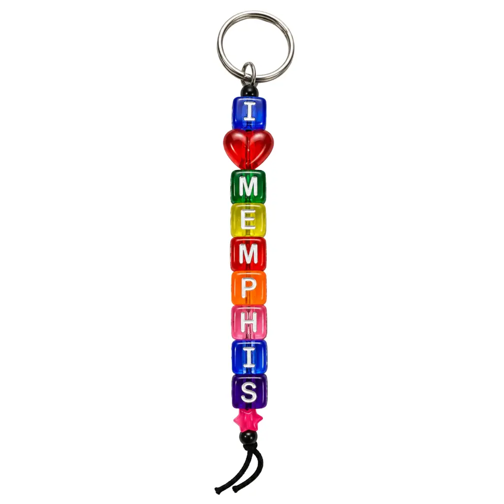 [M4029] Memphis Keychain - Block Dice
