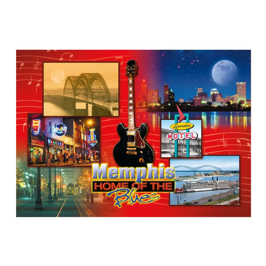 [M4794] Memphis Magnet - Home of The Blues Collage