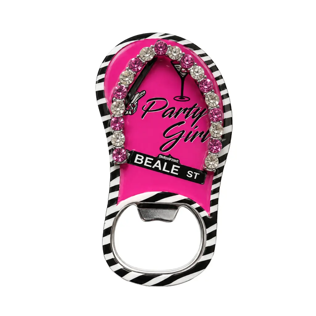 [M5098] Memphis Bottle Opener & Magnet - Flip Flop