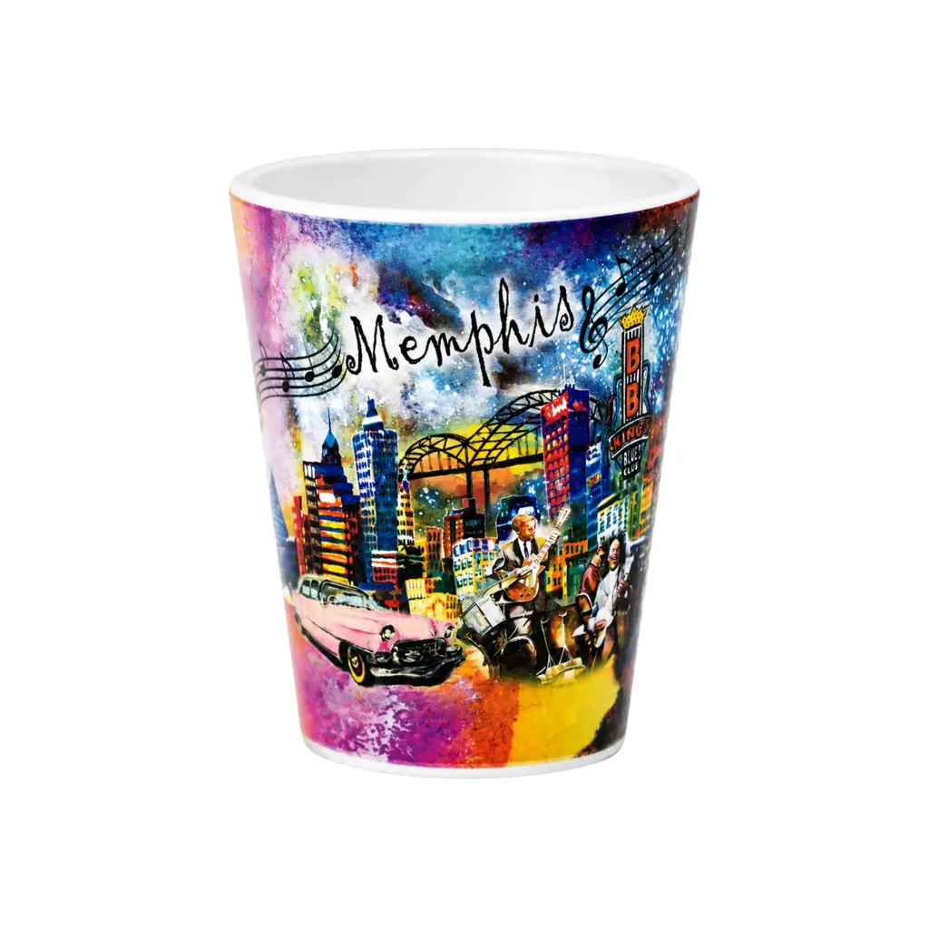 [M5137] Memphis Shot Glass - Collage