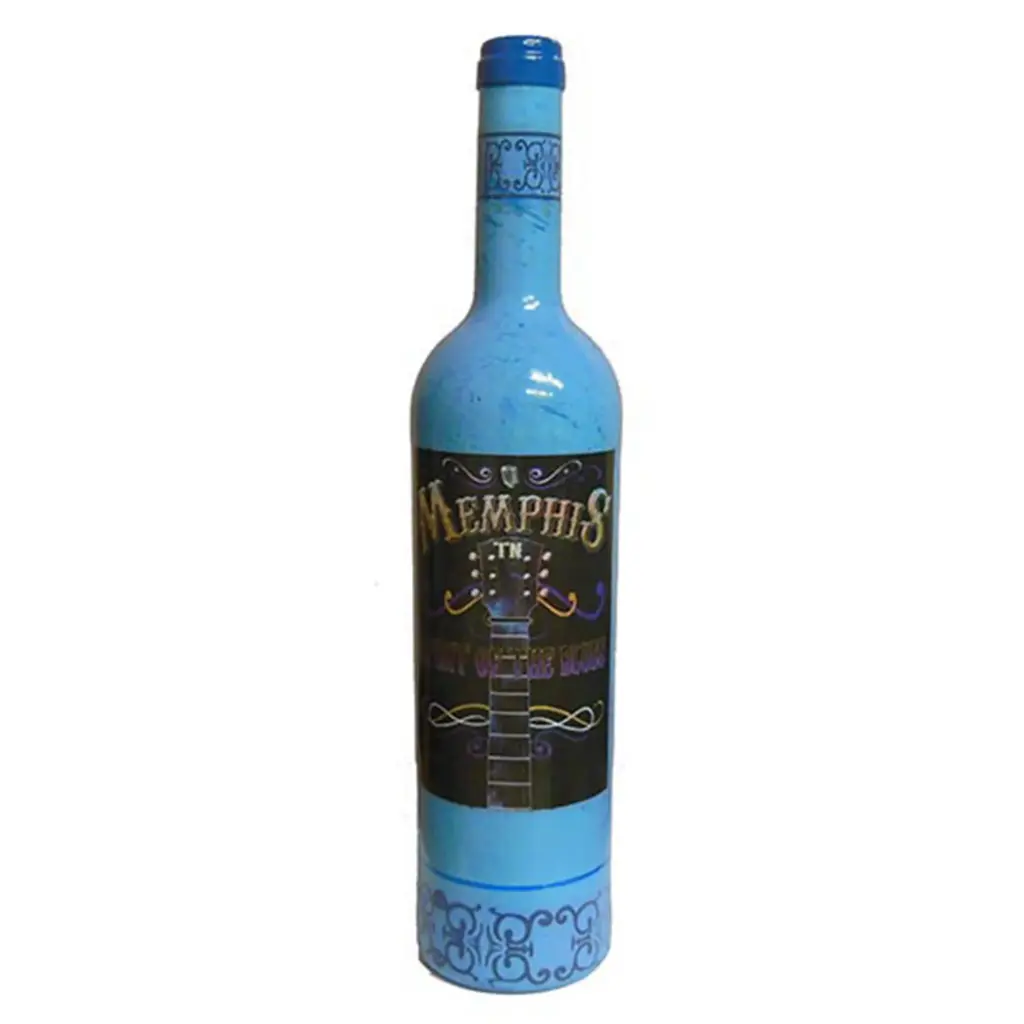 [M5421] Memphis Wine Bottle - Spirit Blues