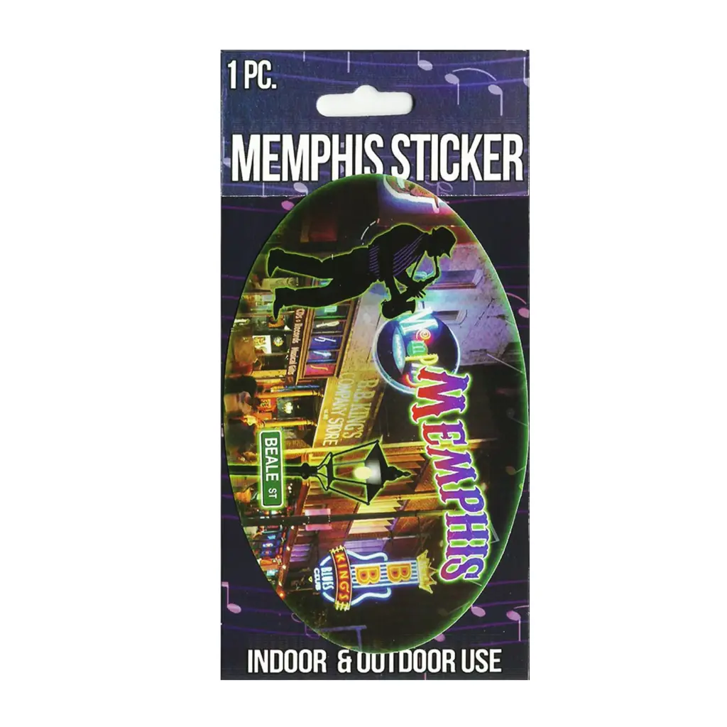 Memphis Sticker - Beale Street Oval