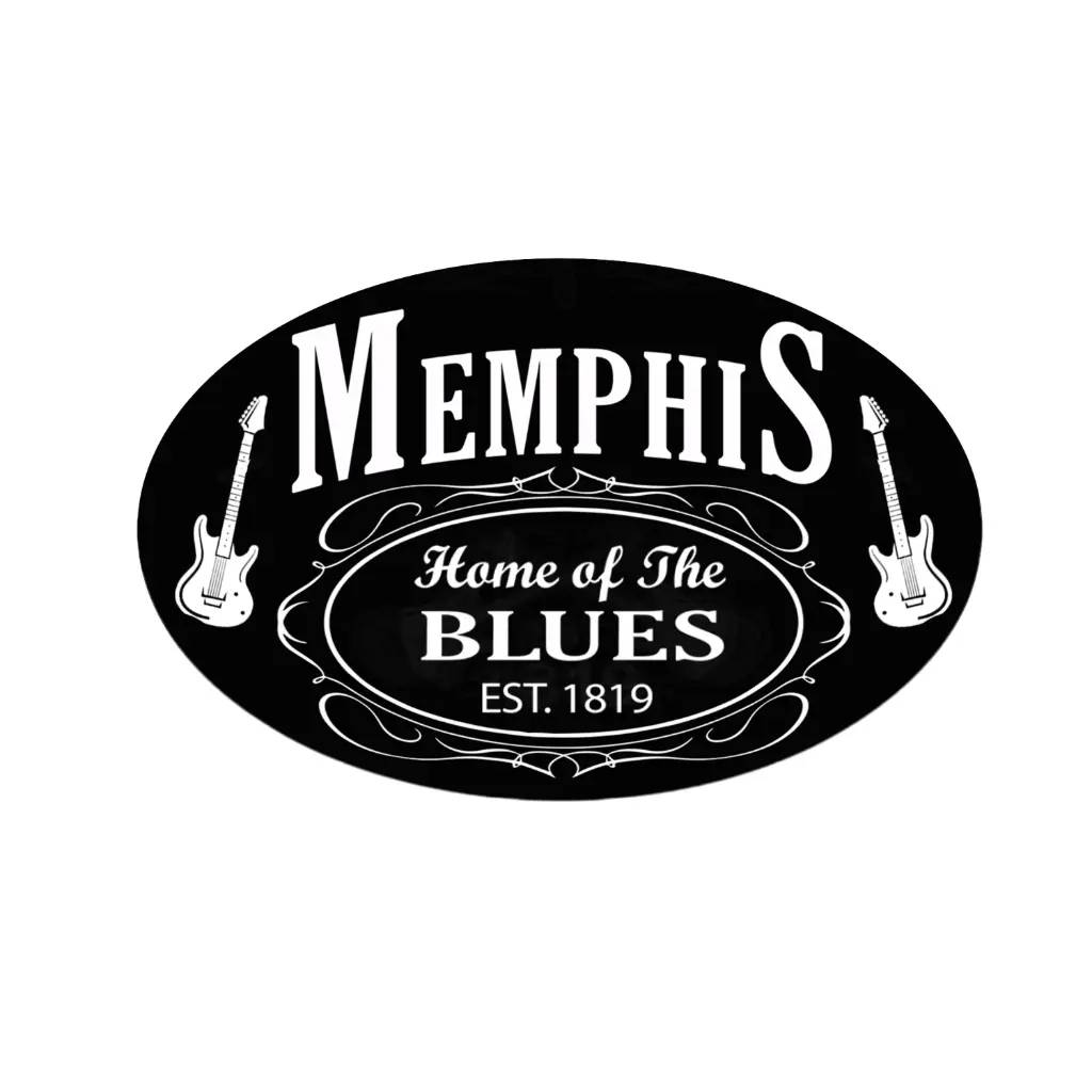 [M5478] Memphis Sticker - Blk & Wht Est.