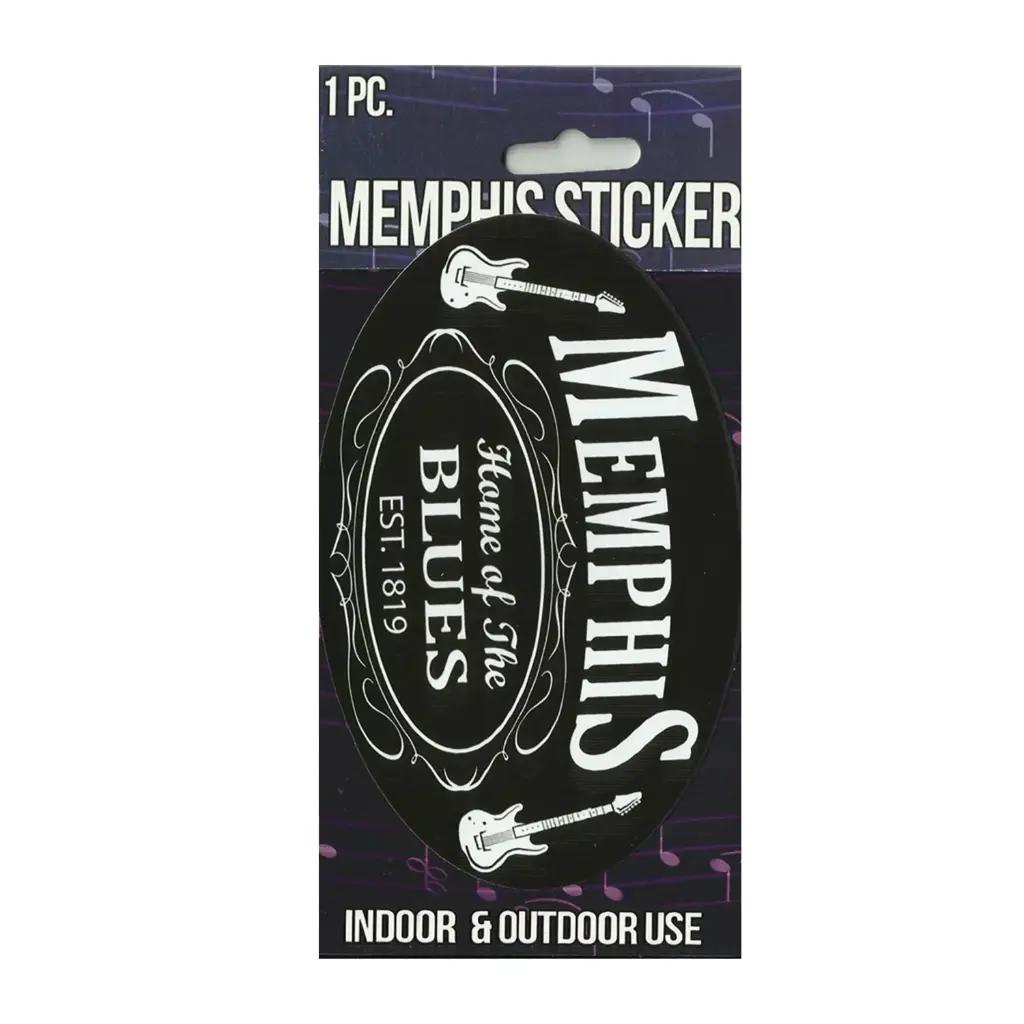 Memphis Sticker - Blk & Wht Est.
