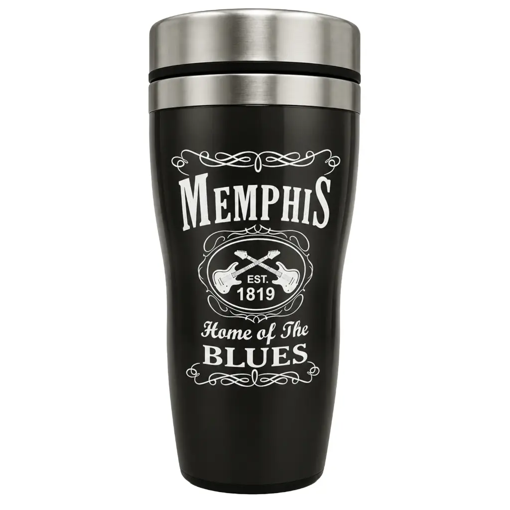 [M5639] Memphis Thermos - Blk & Wht Est.