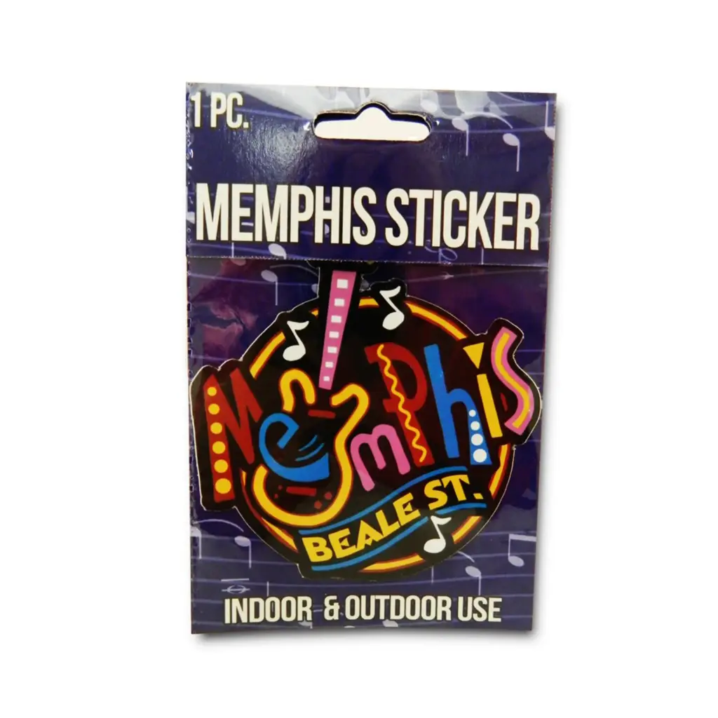 Memphis Sticker - Round Neon