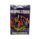 Memphis Sticker - Round Neon