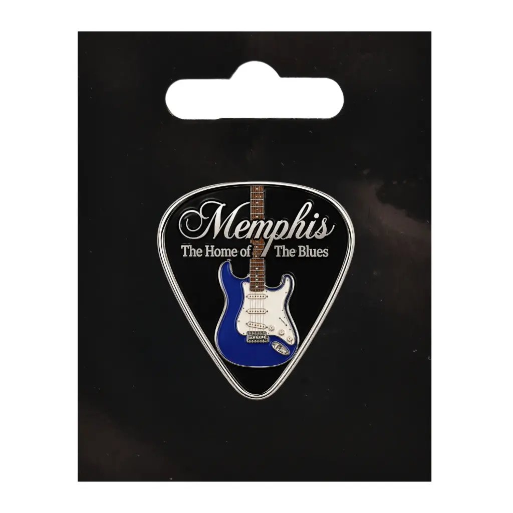[M5657] Memphis Pin - Guitar Pick Blue