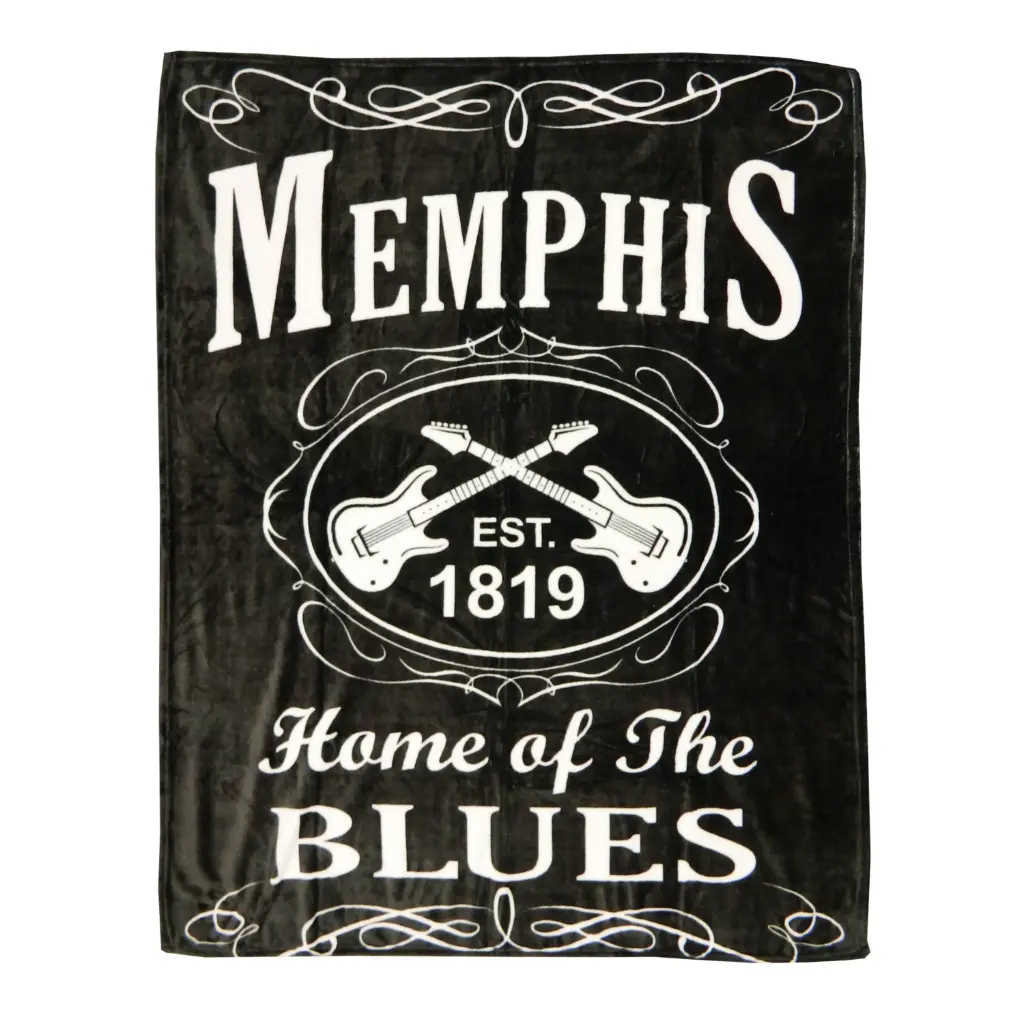 Memphis Throw Blanket -"Blk & Wht Est."