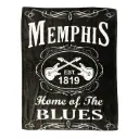 Memphis Throw Blanket -"Blk & Wht Est."