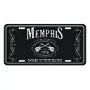 Memphis License Plate - Blk & Wht Est