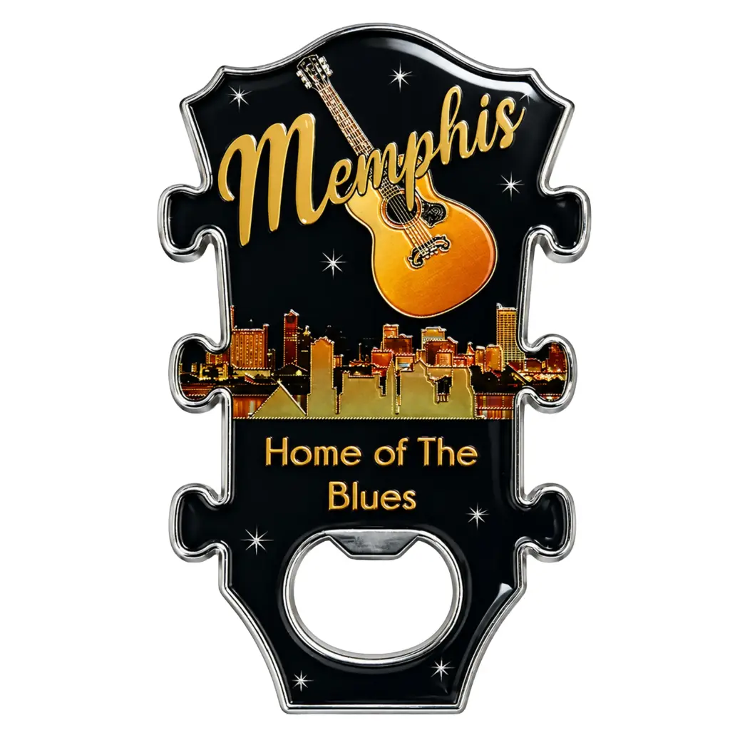 Memphis Bottle Opener & Magnet - Guitar Neck