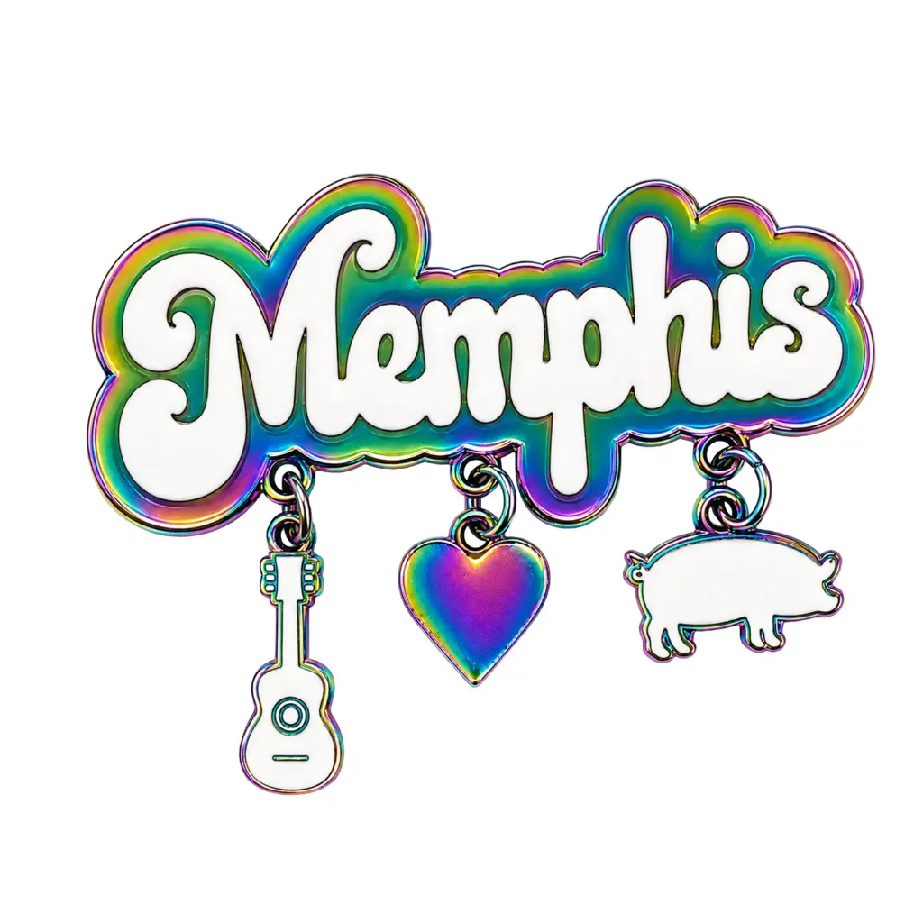Memphis Magnet - Pig Heart Guitar Dangle