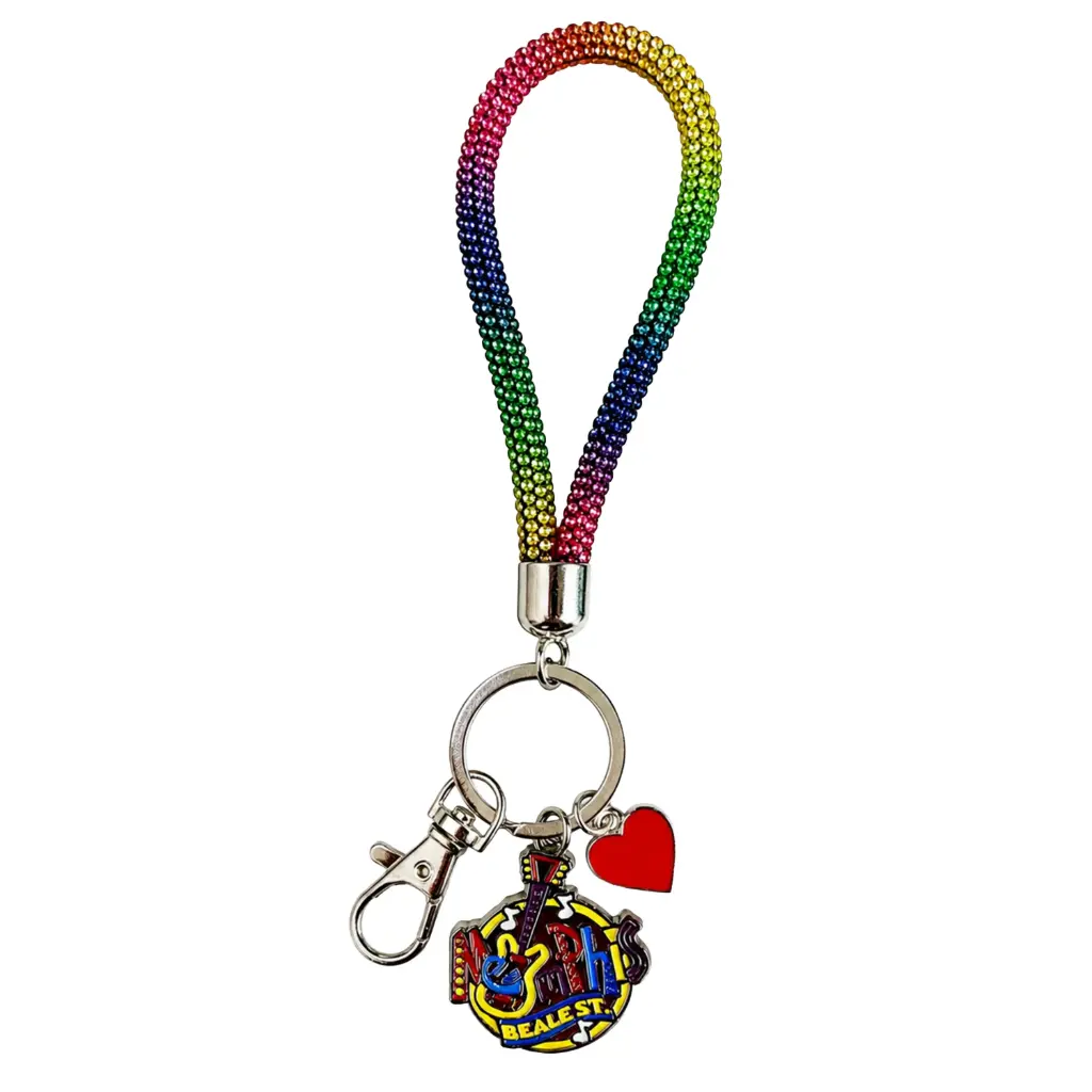[M6425] Memphis Keychain - Wristlet w/Charms
