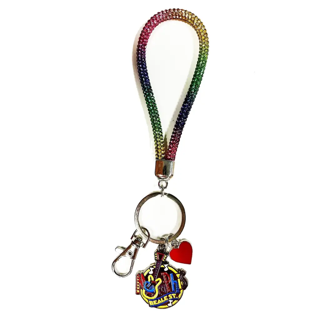Memphis Keychain - Wristlet w/Charms