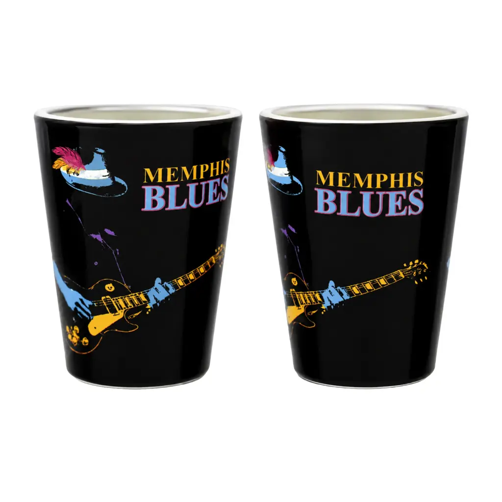 [M6537] Memphis Shot Glass - Blues Man