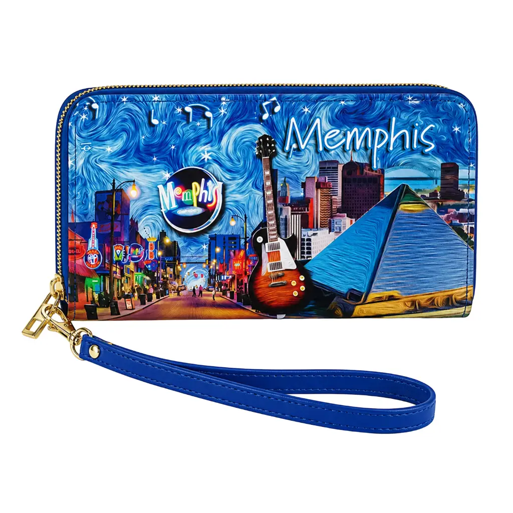 [M6623] Memphis Wallet - Starry Night
