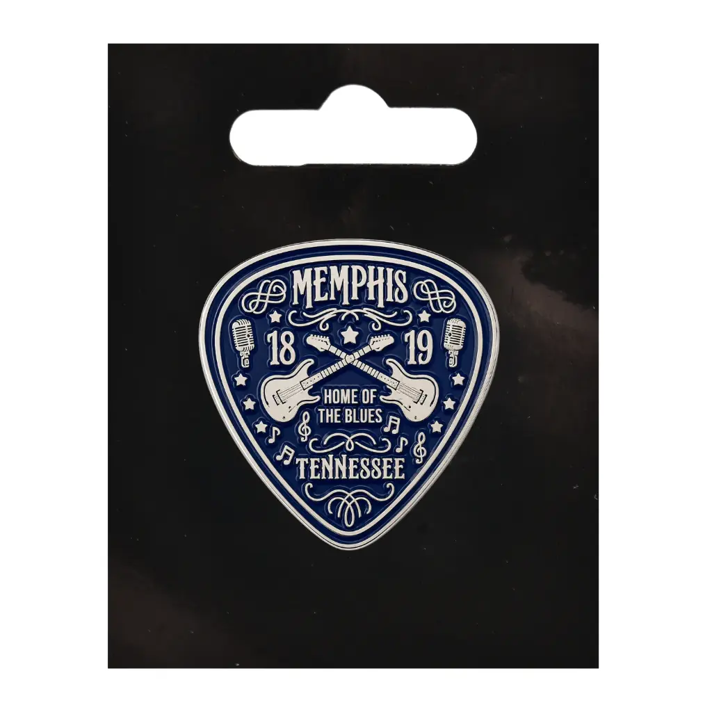 [M6707] Memphis Pin - Metallic Guitar Pick