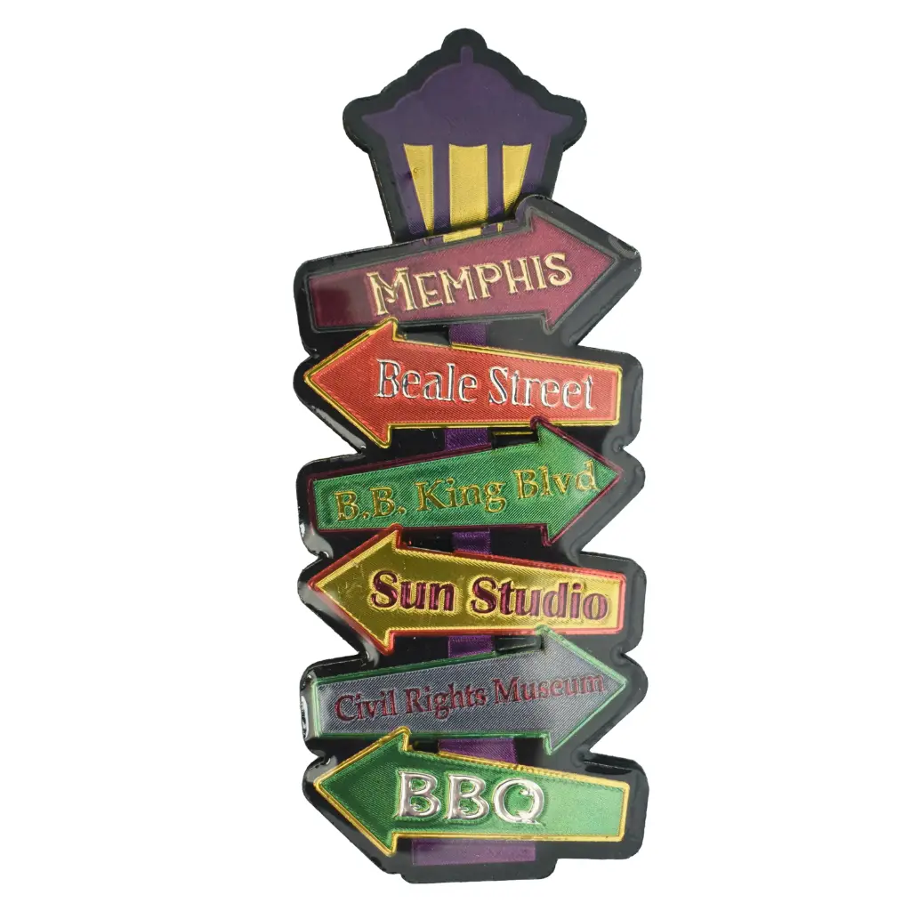 Memphis Magnet - Lamp Post Foil Metallic