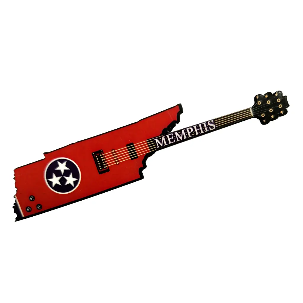 [M6807] Memphis Magnet-State Flag Guitar