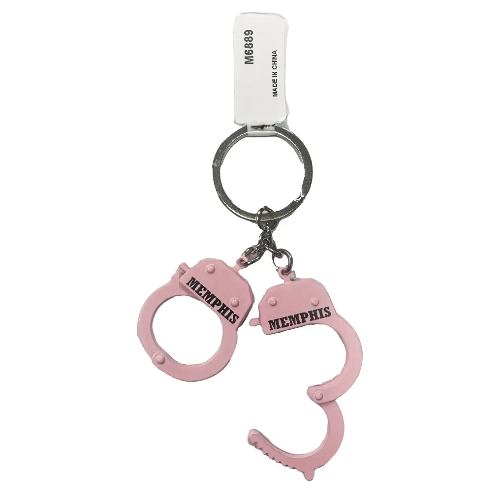 Memphis Keychain - Handcuffs Pink