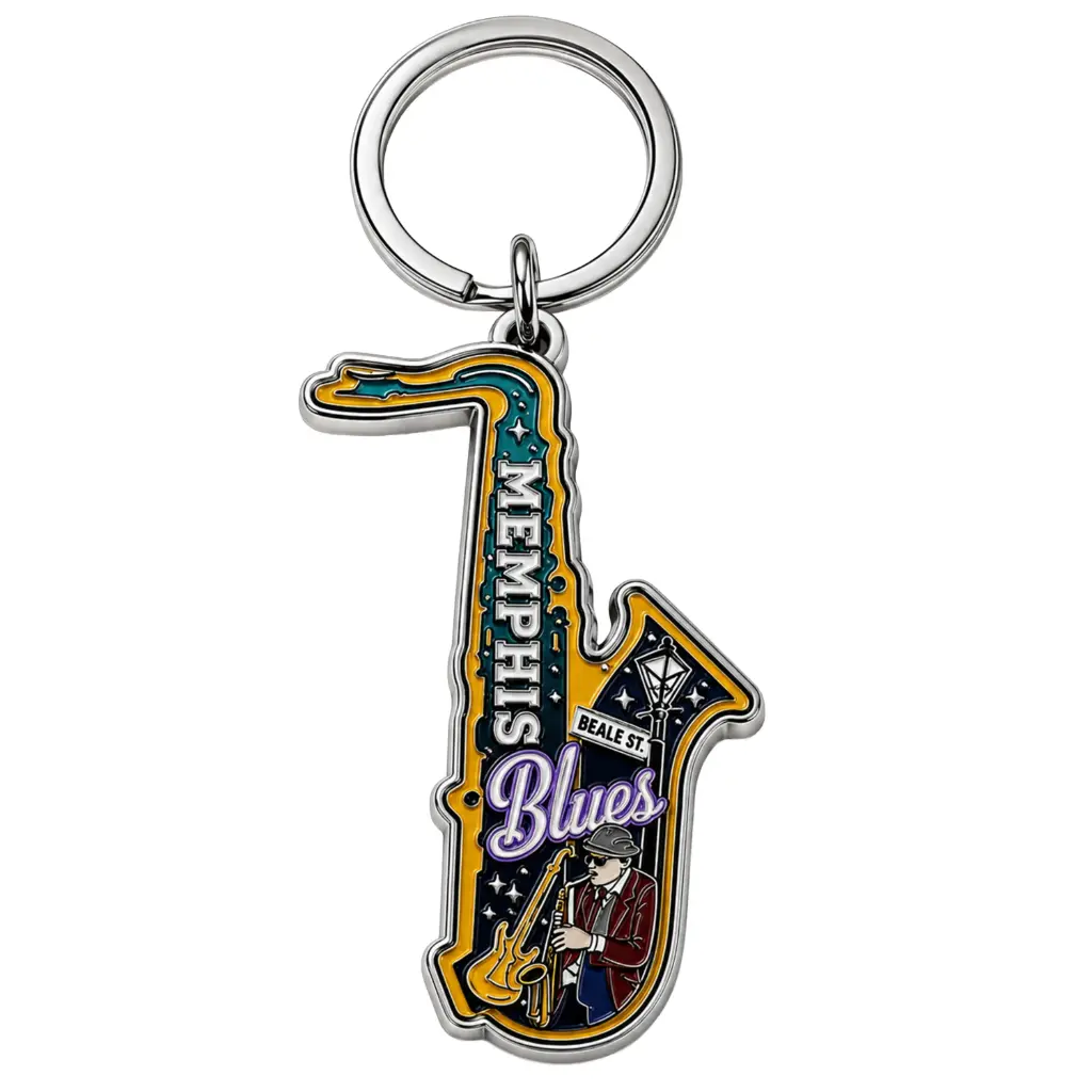 Memphis Keychain - Blues Saxophone