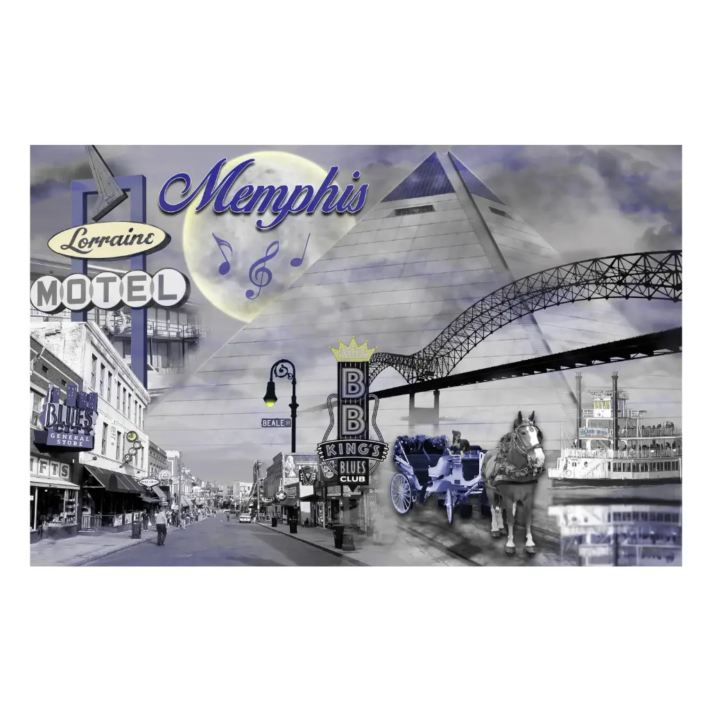 Memphis Postcards - Smokey Night - Pack of 50