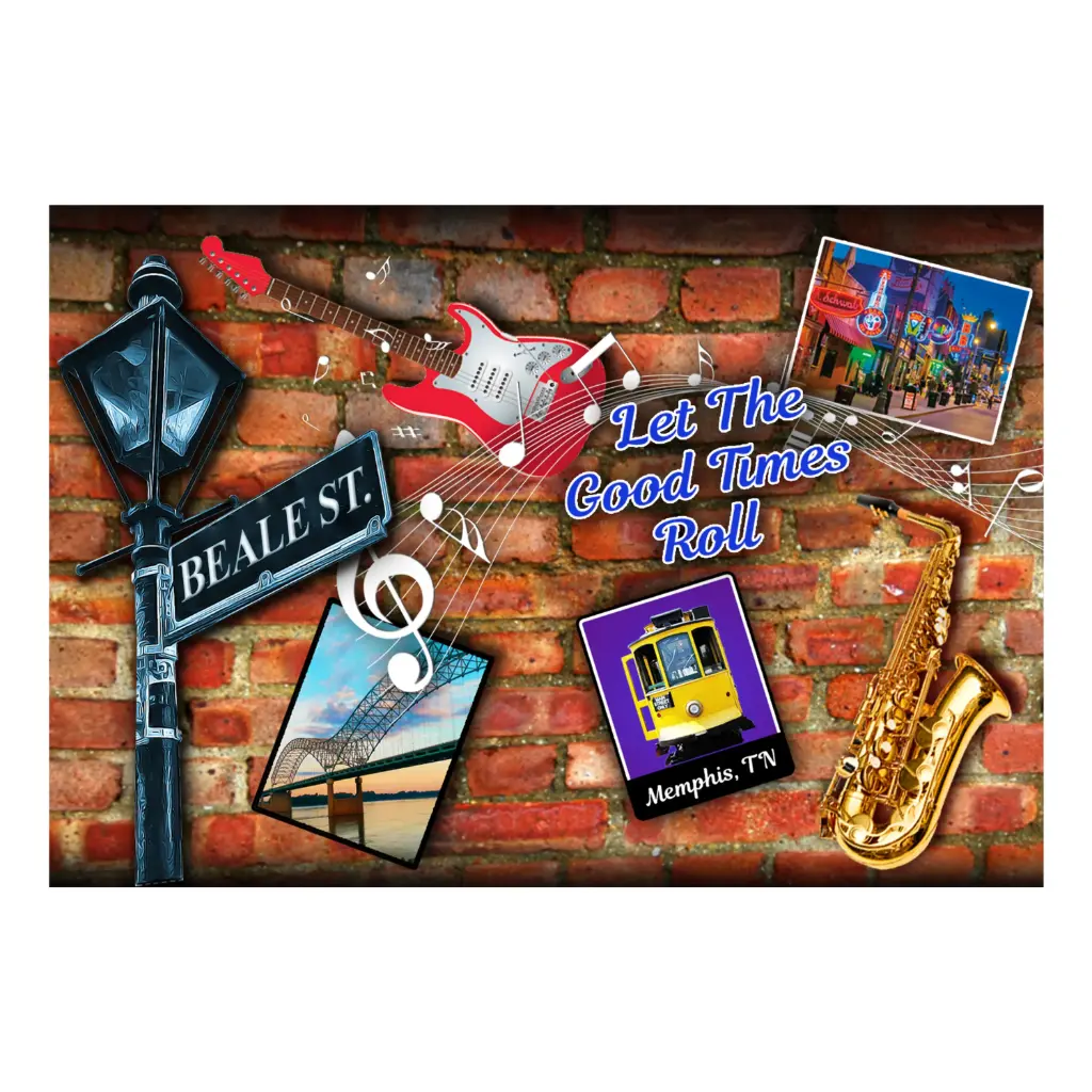 Memphis Postcards - Brick Wall - Pack of 50
