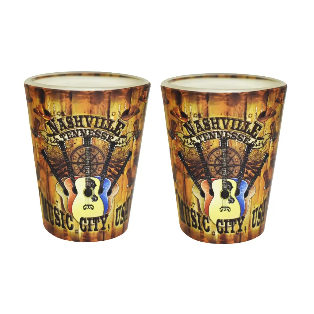 Nashville Shot Glass - Wood Panel
