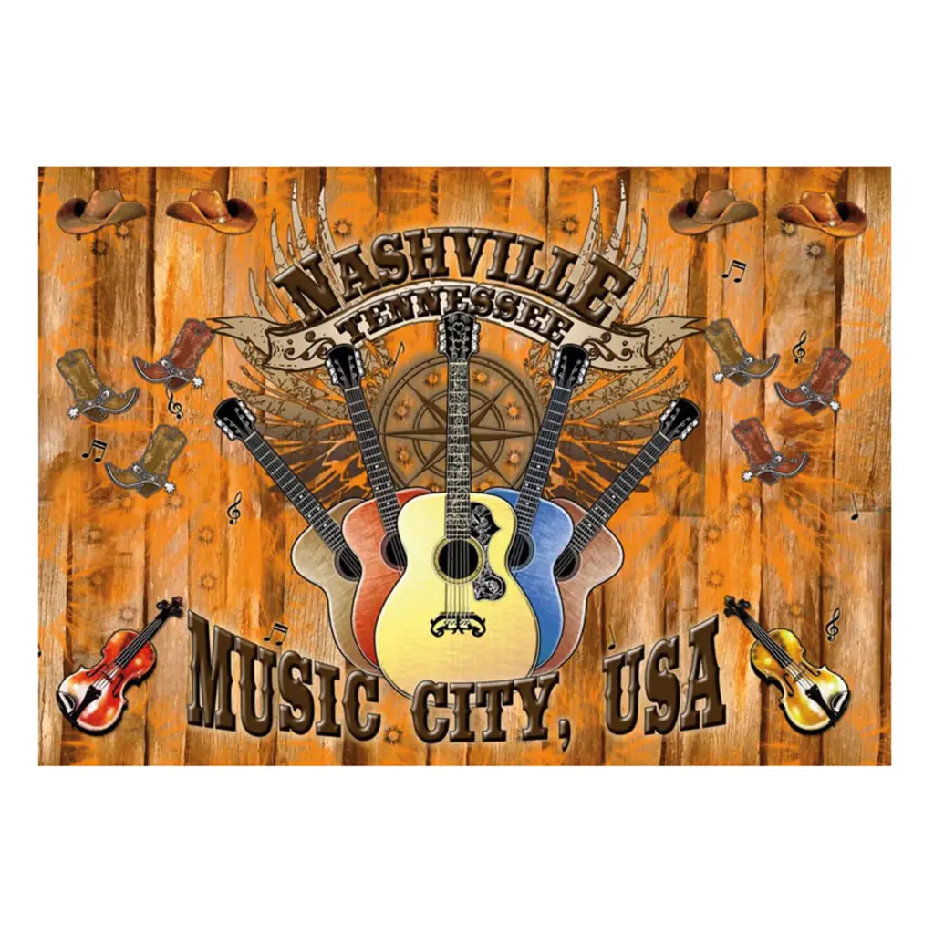 [N5131] Nashville Postcards - Wood Panel - Pack of 50