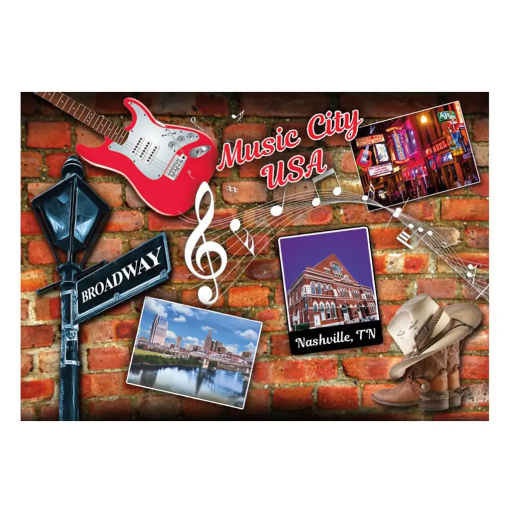 [N5133] Nashville Postcards - Brick Wall - Pack of 50