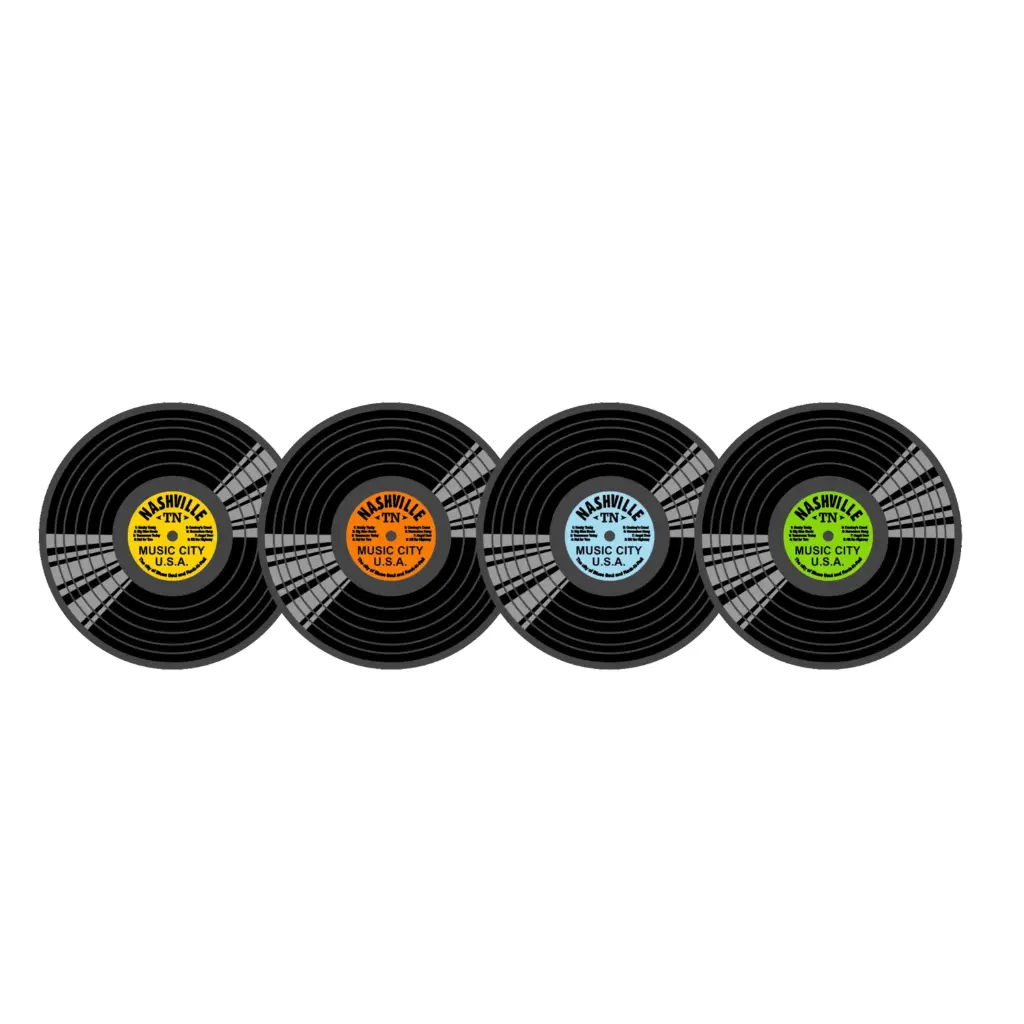 [N5172] Nashville Magnet - Record Assorted Colors