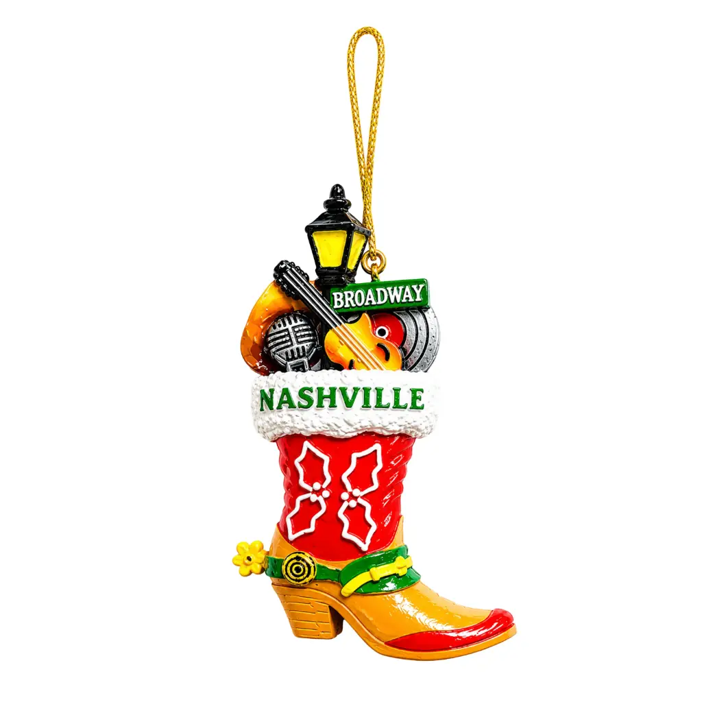 [N5250] Nashville Ornament - Boot Stocking - 6pc Set