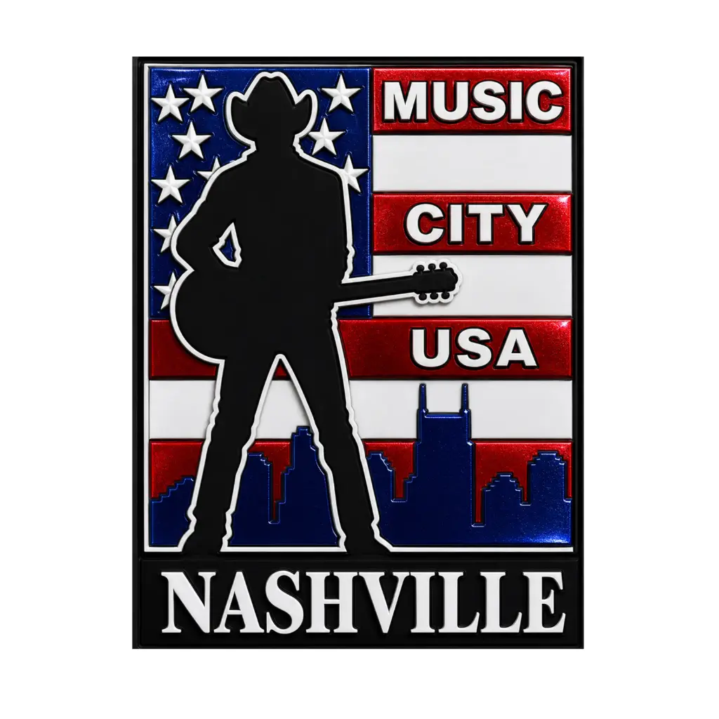 [N5265] Nashville Magnet - Patriotic Poster