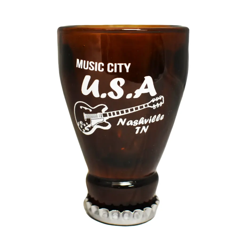 Nashville Shot Glass - Beer Bottle Top