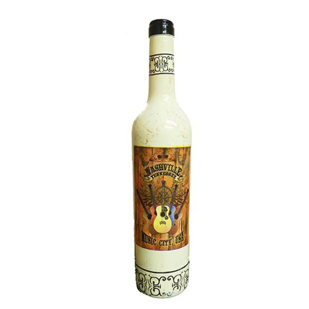 Nashville Wine Bottle - Wood Panel Decor