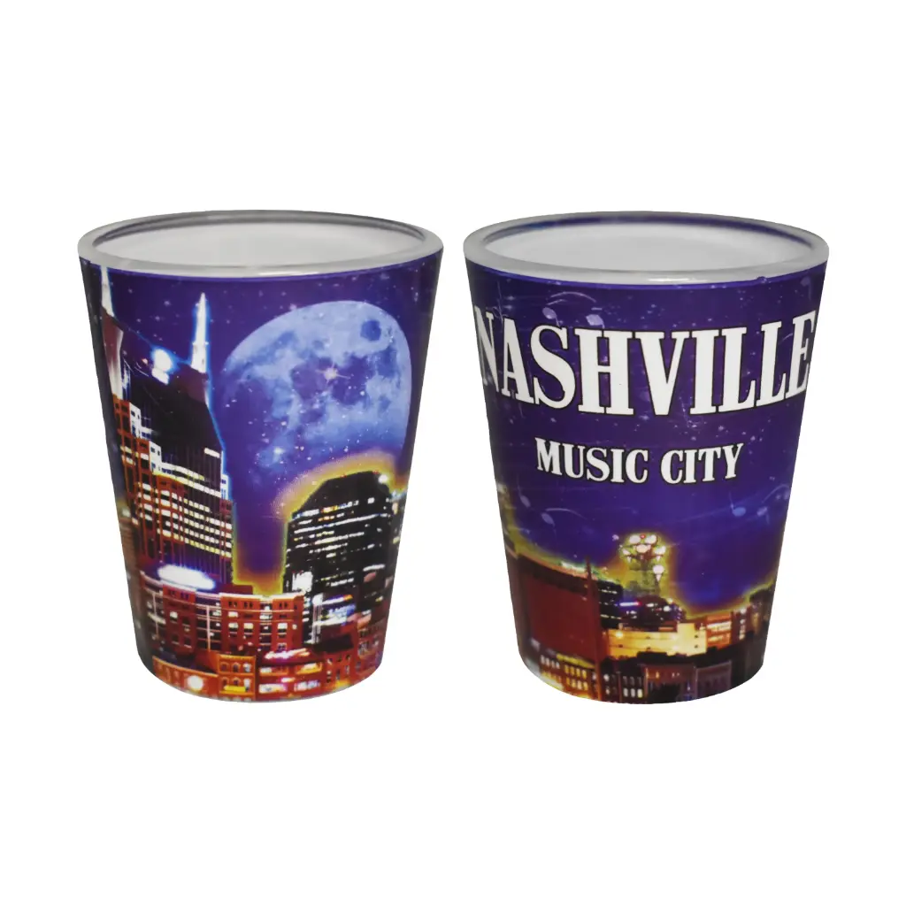 Nashville Shot Glass - Night Skyline